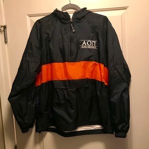 Navy and Orange Alpha Omicron Pi Pullover